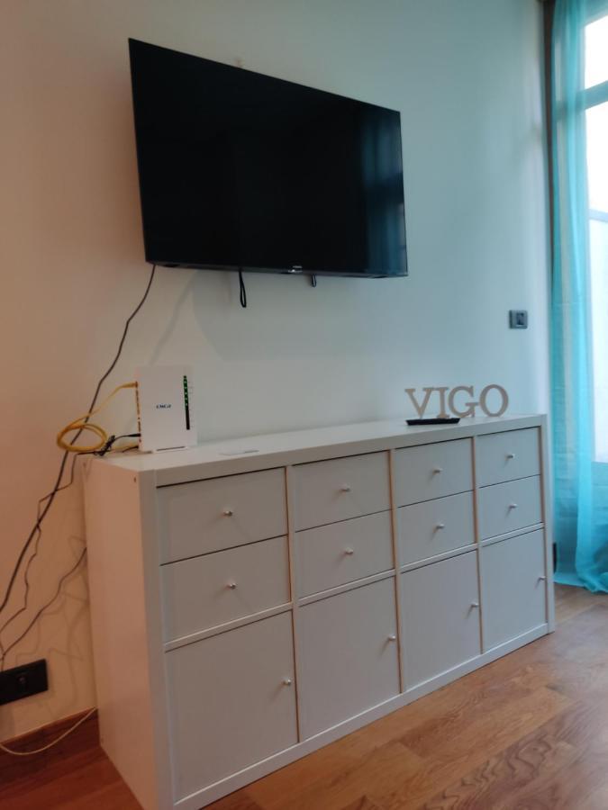 Pleno Centro, Terraza, Principe, 5 Min Casco Vello Y Estacion Ave Apartman Vigo Kültér fotó