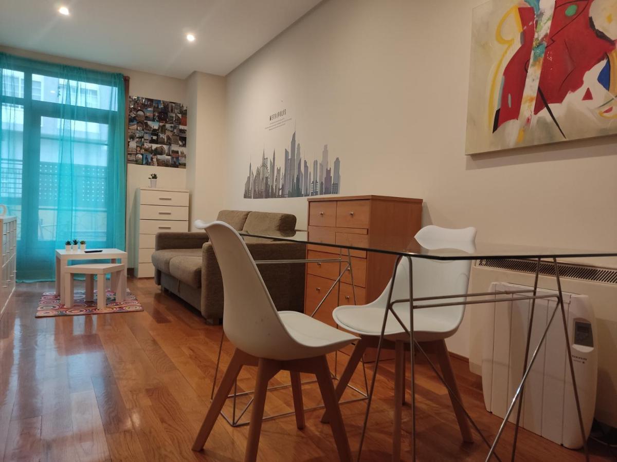 Pleno Centro, Terraza, Principe, 5 Min Casco Vello Y Estacion Ave Apartman Vigo Kültér fotó