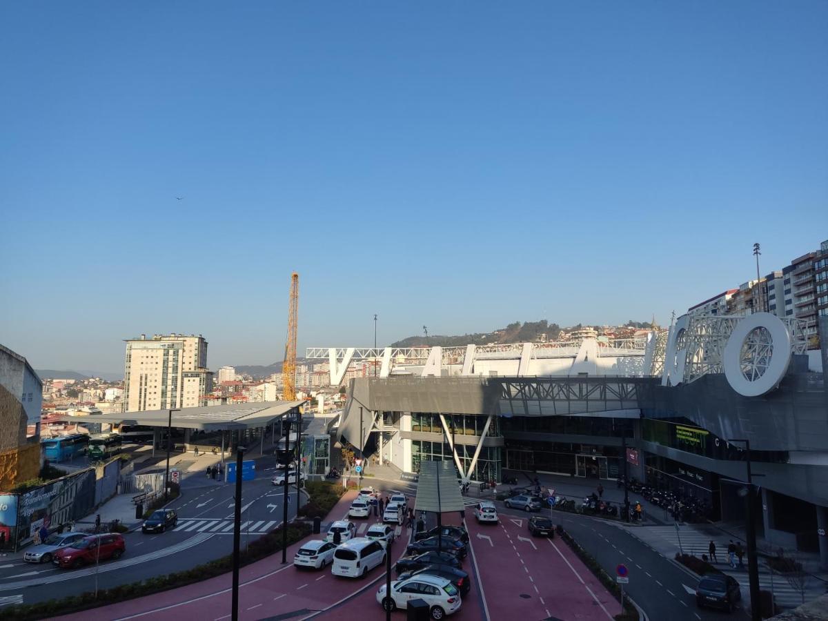 Pleno Centro, Terraza, Principe, 5 Min Casco Vello Y Estacion Ave Apartman Vigo Kültér fotó
